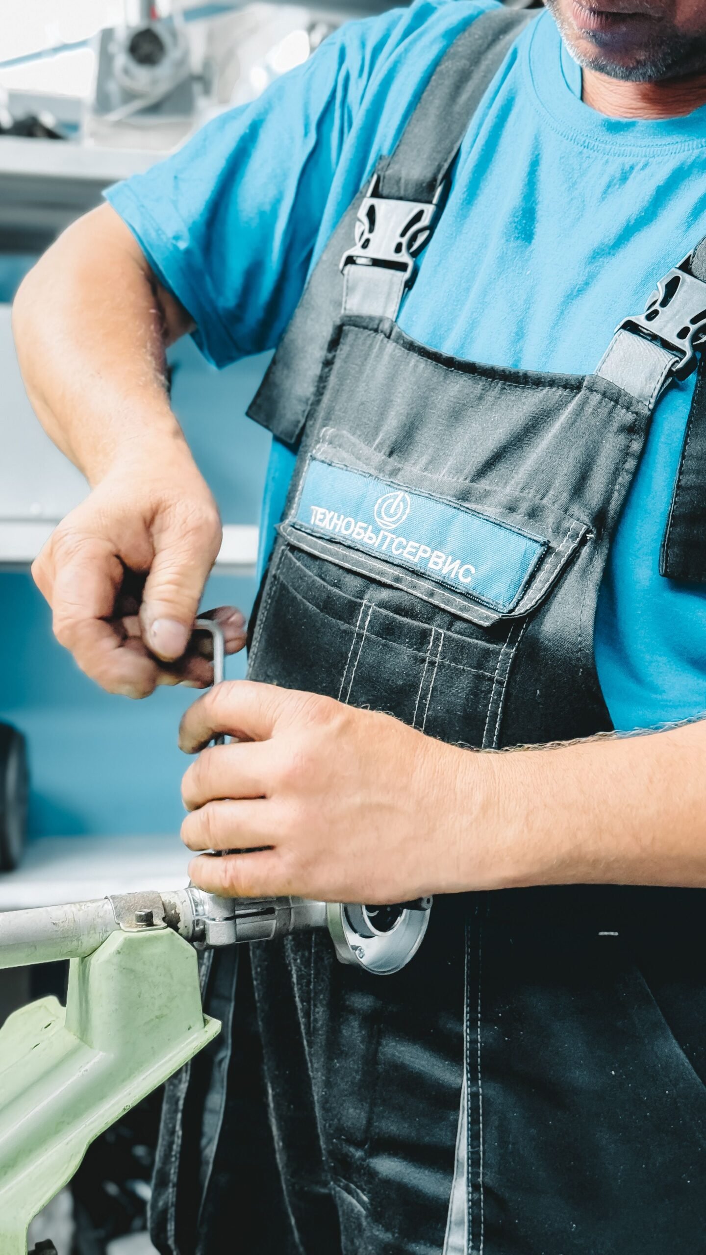 Professional plumber repairing a pipe with hand tools, Las Vegas NV